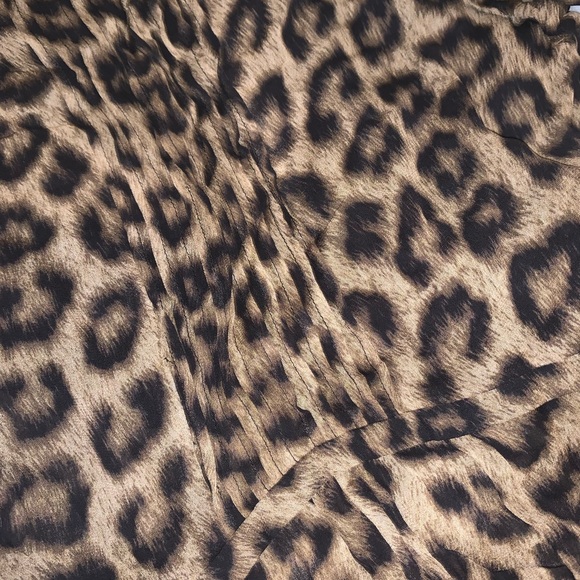 BA&SH LEOPARD ASYMMETRICAL HEM DRESS - Picture 3 of 5